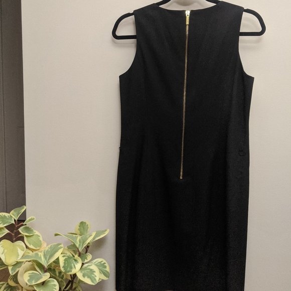 Michael Kors | Sleeveless Black Dress with Belt - Picture 3 of 5